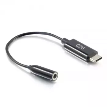 C2G puhelinkaapeli 54426 USB-C – 3,5 mm musta 0,09 m