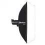 Softbox Elinchrom Rotalux Squarebox 1000×1000×420 mm, musta/hopea