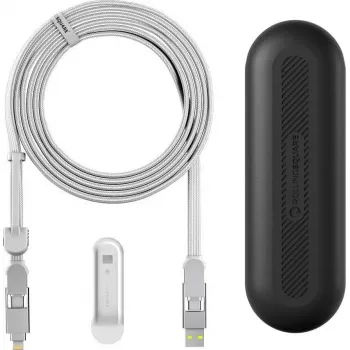 Kaapeli Rolling Square inCharge XL 3m valkoinen — Rolling Square USB-lataus- ja datakaapeli, 3 m, valkoinen