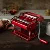 Marcato Atlas 150 Rossa -pastakone pastapyörällä, punainen