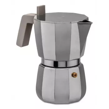 Moka-kannu Alessi Moka 0,07 L harmaa