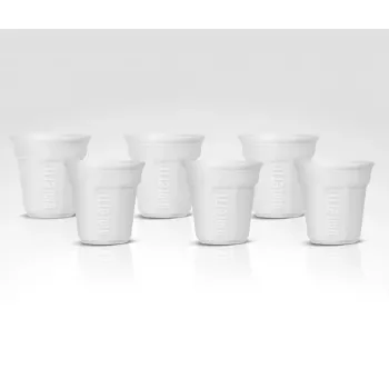 Kuppisarja BIALETTI BICCHIERINO valkoinen — 6 kpl, kahvikupit