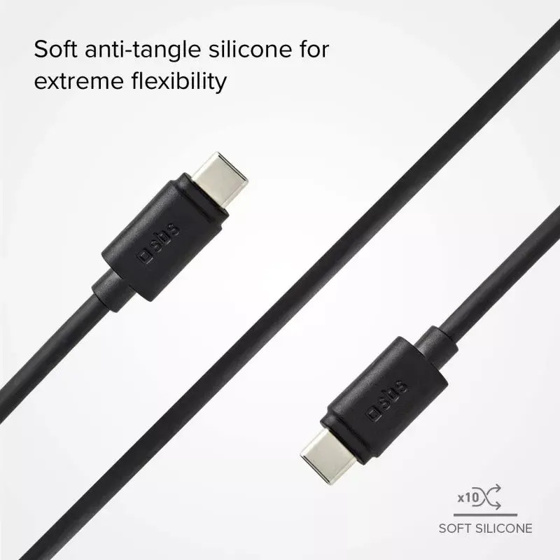 SBS TECABLETCC31K -data- ja latauskaapeli USB-C 1,5 m USB 3.2 Gen 1