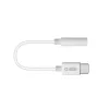 SBS TEINTJACKTYCFMW -mobiilikaapeli valkoinen 0,09 m 3,5 mm USB-C
