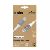 SBS GRECABLELIGTC12BW -Lightning-kaapeli 1,2 m hopea valkoinen