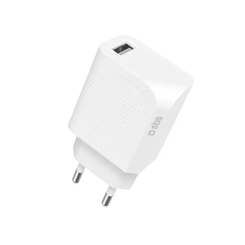 SBS GRETR1USB18W -mobiililaturi yleiskäyttöinen valkoinen AC pikalataus