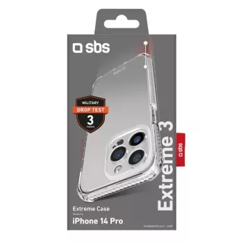 SBS Extreme X3 -kuori iPhone 14 Pro -puhelimeen 15,5 cm läpinäkyvä