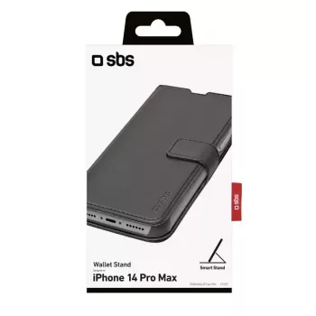 SBS TEBKWALIP1467PK lompakkokotelo iPhone 14 Pro Max 17 cm musta
