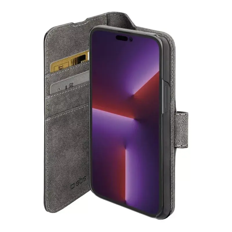SBS TEBKWALIP1467PK lompakkokotelo iPhone 14 Pro Max 17 cm musta
