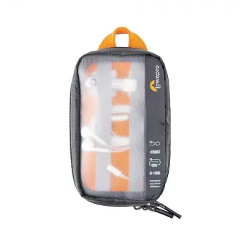 Lowepro GearUp Pouch Mini laukku nailon polyesteri ripstop harmaa oranssi