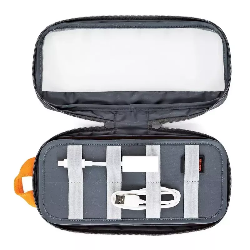 Lowepro Pouch Medium GearUp GL LP37139-GRL nailon ripstop polyesteri oranssi harmaa 280x45x140mm