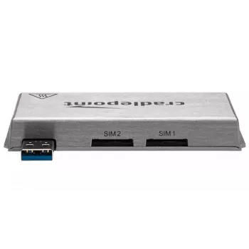 CradlePoint MC400 -modeemi – matkapuhelinmodeemi, upstream 5,76 Mbit/s, downstream 42,2 Mbit/s, 256-QAM, hopea, 104 g