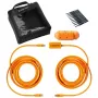USB-C–USB-C-kaapeli tether tools CUC31R-ORG – 9,40 m, kulmaliitin, oranssi