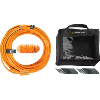 USB-C–Micro-B-kaapeli tether tools CUC31B-ORG 9,40 m oranssi