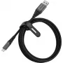 USB–Lightning-kaapeli OTTERBOX Premium 2 m – Dark Ash musta, USB-A–Lightning, kestävä lataus ja tiedonsiirto