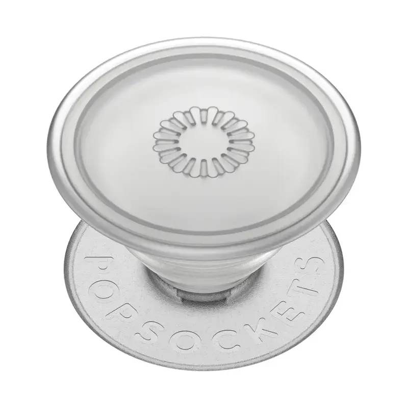 Grip PopSockets PlantCore by Popsockets — yleiskäyttöinen puhelinkahva, harmaa läpikuultava, 38,8 × 7,7 mm