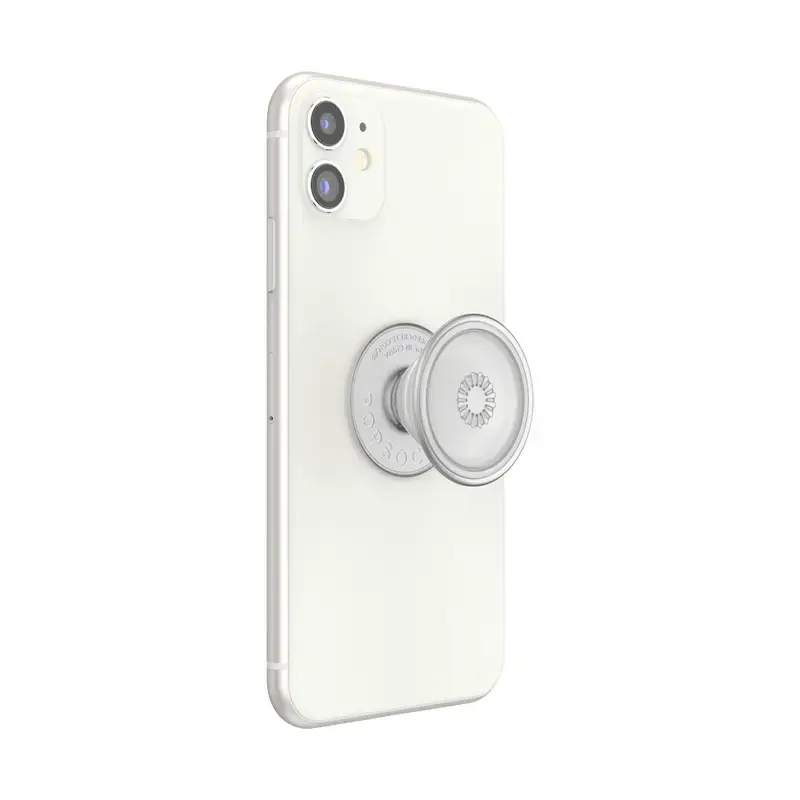 Grip PopSockets PlantCore by Popsockets — yleiskäyttöinen puhelinkahva, harmaa läpikuultava, 38,8 × 7,7 mm