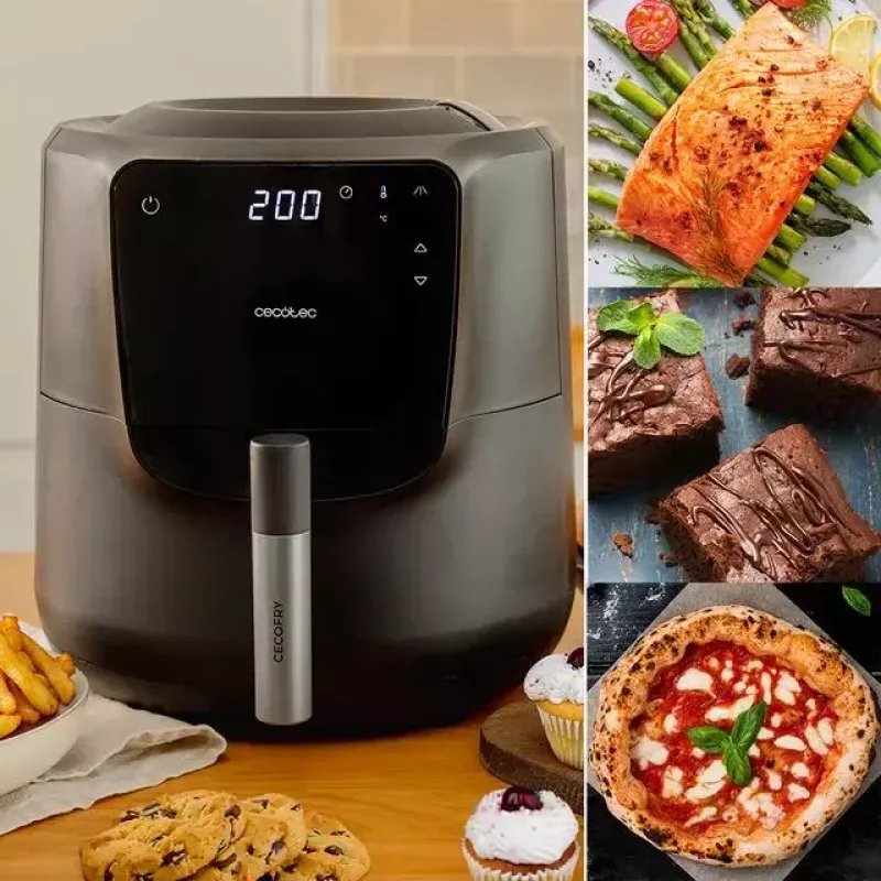 Vähärasvainen friteerauskeitin Cecotec 03300 5,5 L 1550 W musta