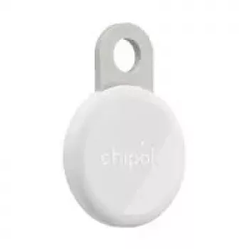 Bluetooth-paikannin Chipolo LOOP CH-RSO001, valkoinen – avainten ja esineiden etsijä, vaihdettava paristo