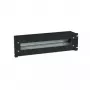 Triton RAB-JL-X02-A1 19 tuuman sulakepaneeli 3U DIN-kiskolla ja kannella, musta