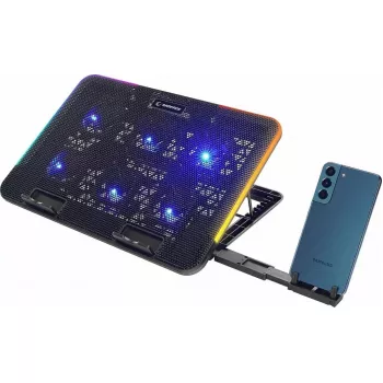 Langallinen pelihiiri RAMPAGE SIXPOWER R9 RGB-valaistuksella ja ergonomisella muotoilulla