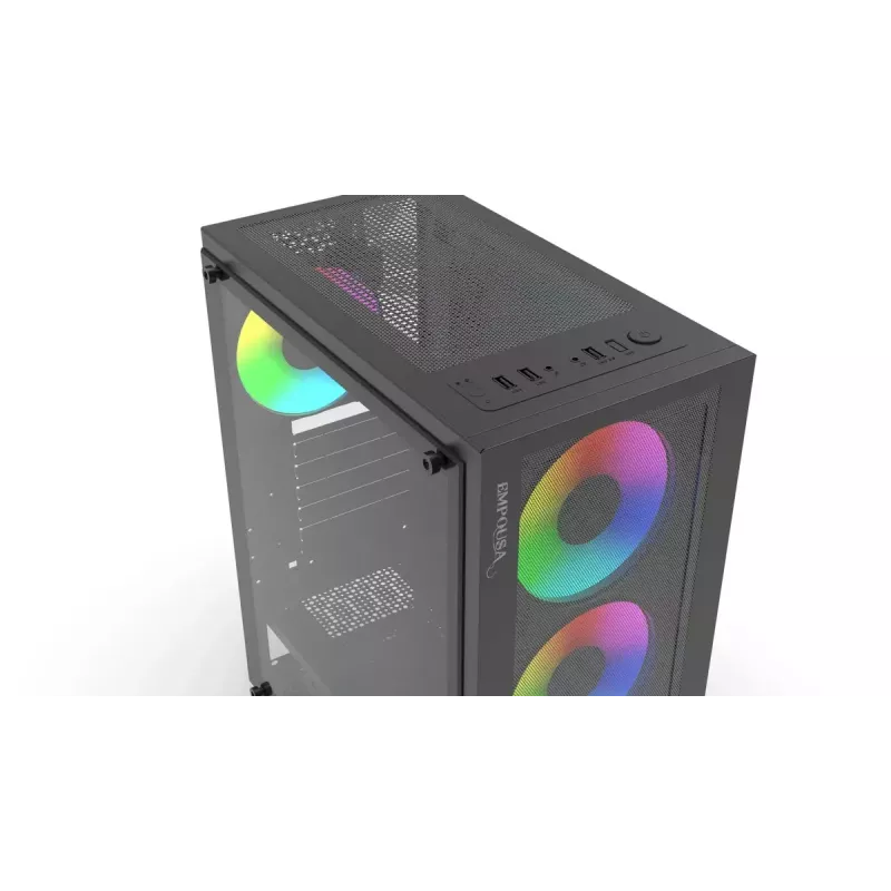 PC-kotelo Inca EMG-15XN Midi Tower musta