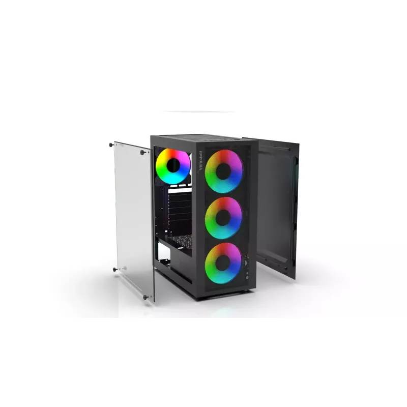 PC-kotelo Inca EMG-15XN Midi Tower musta