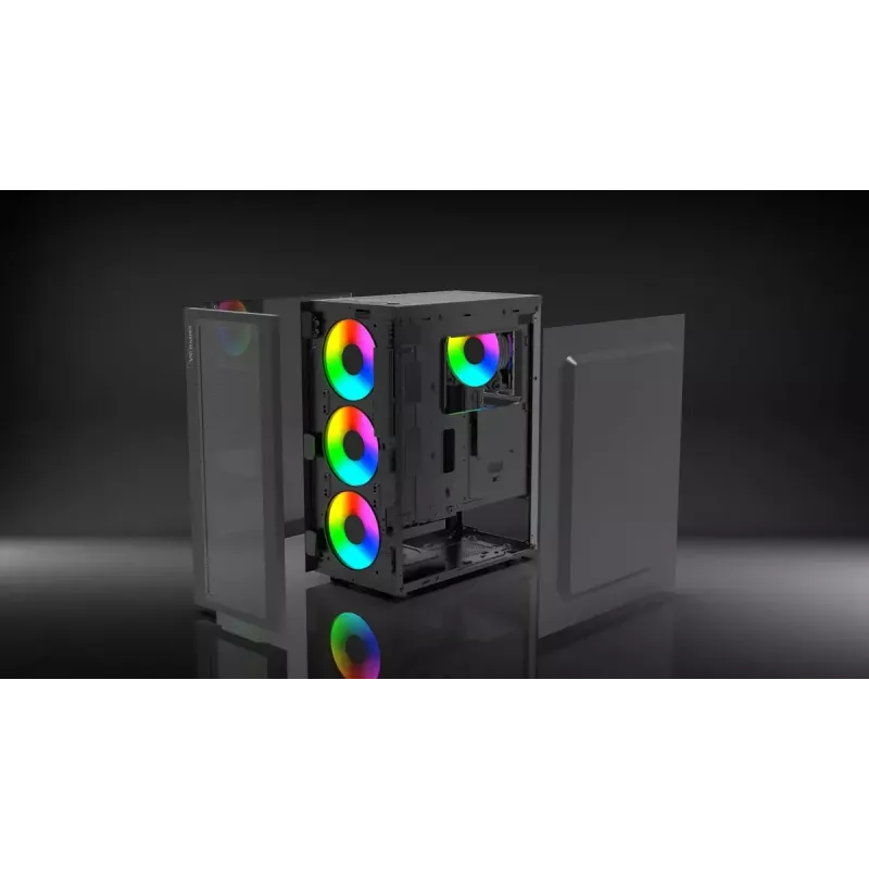 PC-kotelo Inca EMG-15XN Midi Tower musta