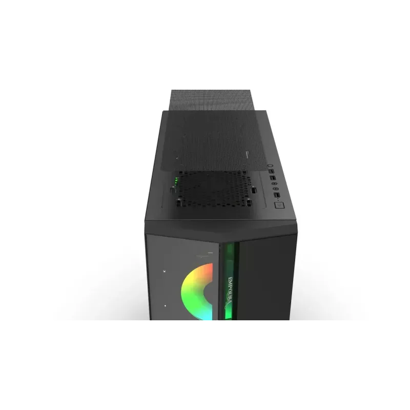 PC-kotelo Inca EMG-17XN Midi Tower musta