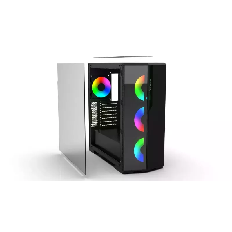 PC-kotelo Inca EMG-17XN Midi Tower musta