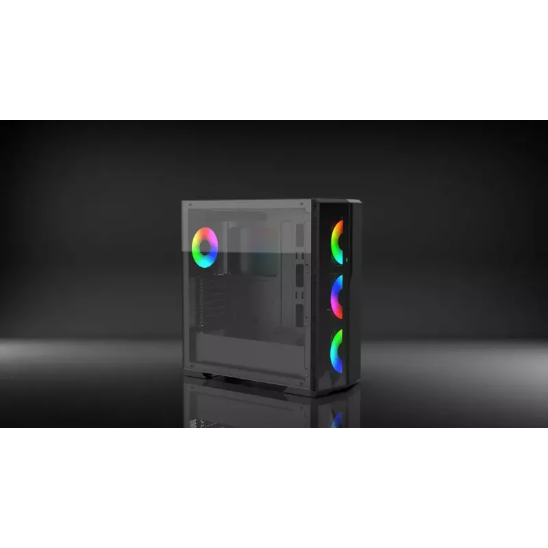PC-kotelo Inca EMG-17XN Midi Tower musta