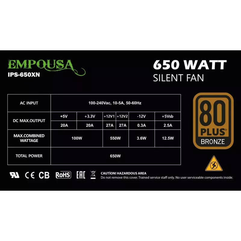 Inca IPS-650XN virtalähde 650 W