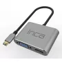Inca ITPC-06TX USB-keskitin Type-C 5000 Mbit/s harmaa
