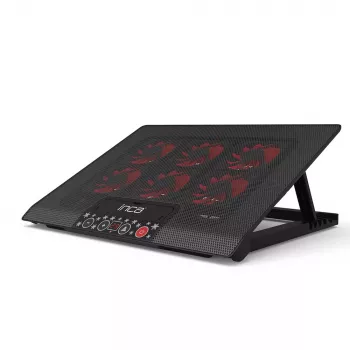 Kannettavan tietokoneen jäähdytysalusta Inca INC-601GMS 43,2 cm 6 tuuletinta USB musta
