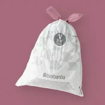 Jätesäkit BRABANTIA 100253 3 l:n ämpäriin, valkoinen, muovi, 40 kpl