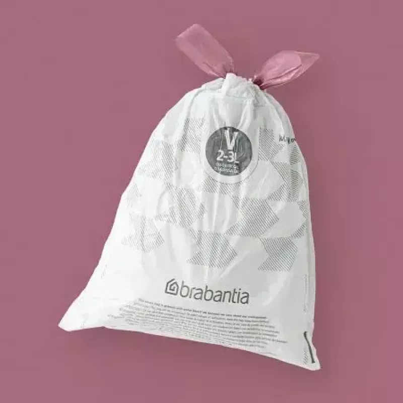 Jätesäkit BRABANTIA 100253 3 l:n ämpäriin, valkoinen, muovi, 40 kpl