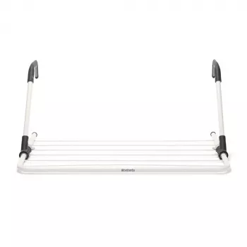 Pyykkiteline ripustusklipsillä Brabantia 102769 musta hopea 710 mm
