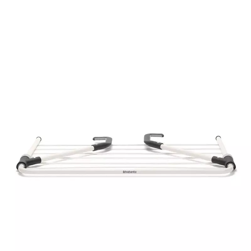 Pyykkiteline ripustusklipsillä Brabantia 102769 musta hopea 710 mm