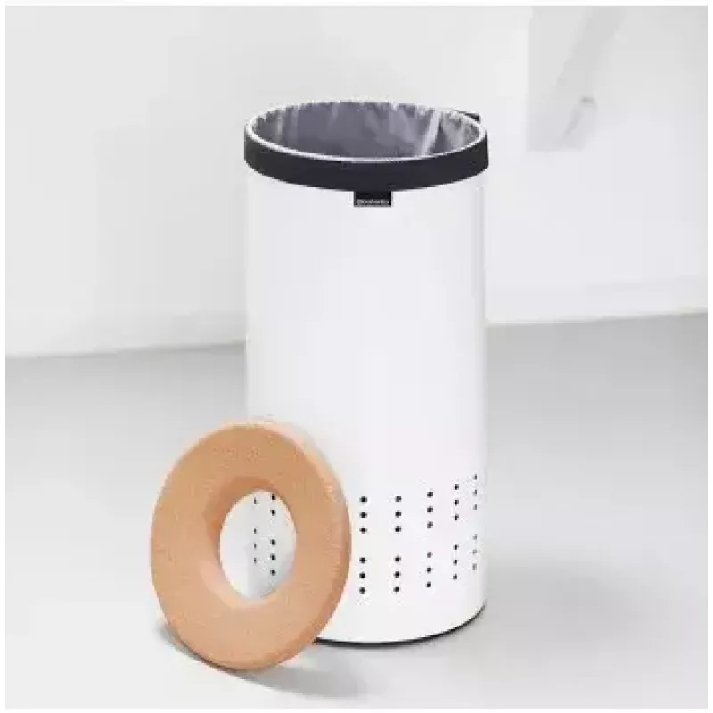 Pyykkikori Brabantia 104367 ruskea valkoinen korkeus 665 mm halkaisija 30 cm