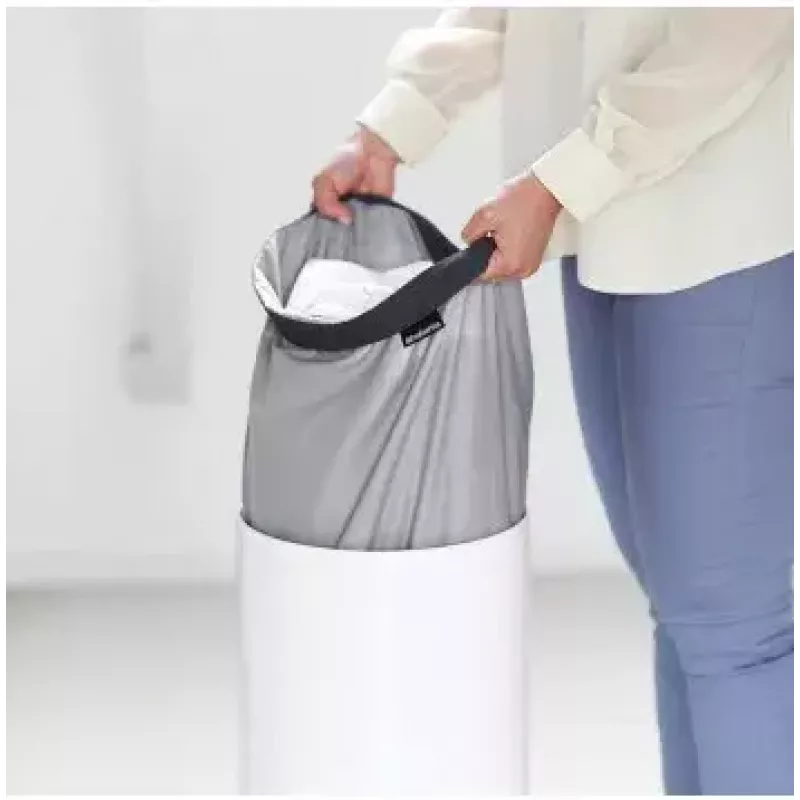 Pyykkikori Brabantia 104367 ruskea valkoinen korkeus 665 mm halkaisija 30 cm