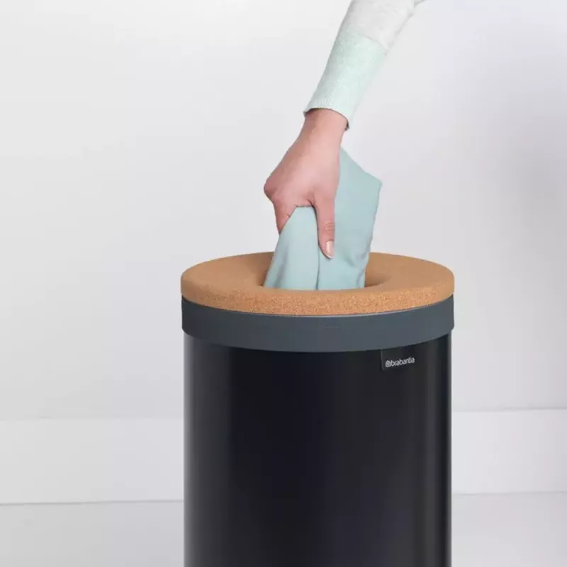 Pyykkikori Brabantia 120008 35L pyöreä musta