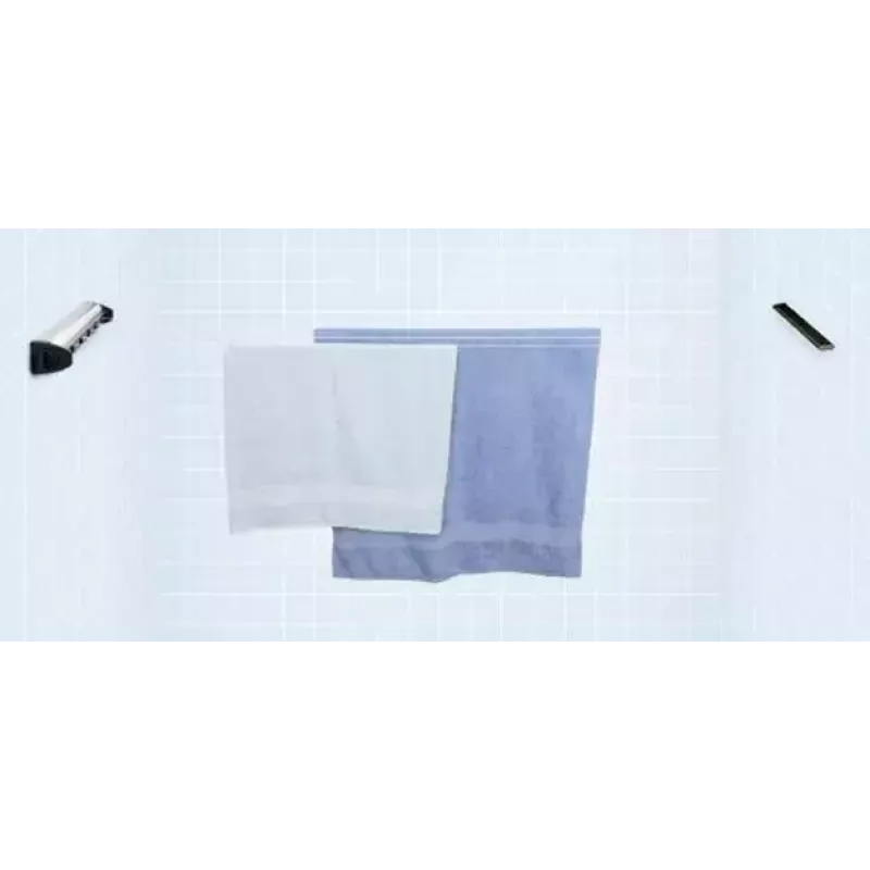 Seinälle asennettava pyykkinaru Brabantia Pull-Out Drying Lines -sarja 2 kpl ruostumaton teräs