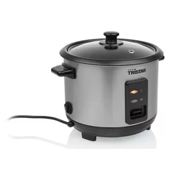 Riisinkeitin Tristar RK-6146 — 1 L tilavuus, 400 W, musta/hopea