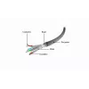 Verkkokaapeli Gembird PP6A-LSZHCU-1.5M RJ-45 Cat6a 1,5 m harmaa