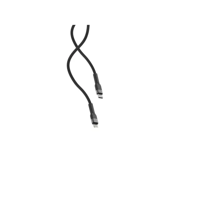 USB-C - Lightning-kaapeli LINQ byELEMENTS 2 m MFi-sertifioitu musta