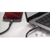 USB-C - Lightning-kaapeli LINQ byELEMENTS 2 m MFi-sertifioitu musta