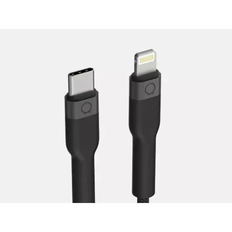USB-C - Lightning-kaapeli LINQ byELEMENTS 2 m MFi-sertifioitu musta