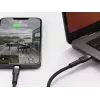 USB-C - Lightning-kaapeli LINQ byELEMENTS 2 m MFi-sertifioitu musta