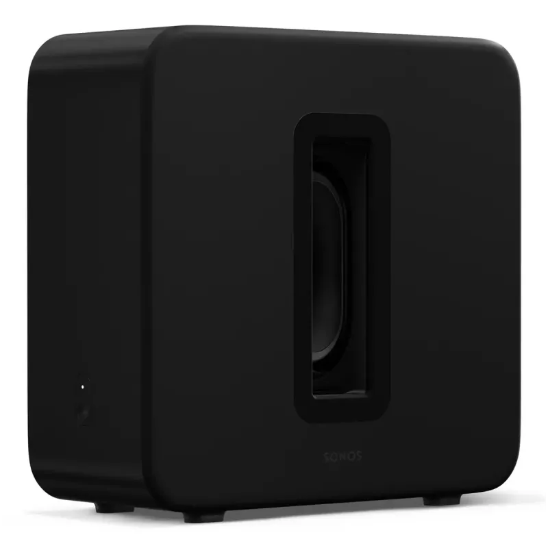 Aktiivinen subwoofer Sonos Sub 4 musta — Class-D-vahvistin, AC 110–240 V, 40,2×15,8×38,9 cm