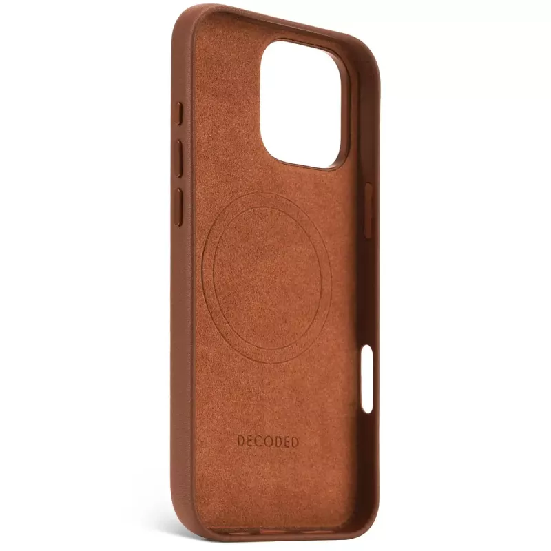 Decoded nahkakotelo iPhone 16 Pro Max 17,5 cm ruskea